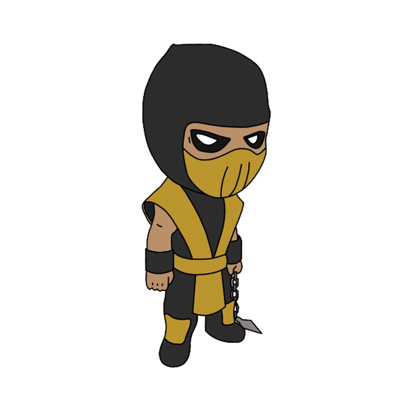 استیکر تزئینی موبایل طرح Scorpion Mortal Combat مدل STM1039