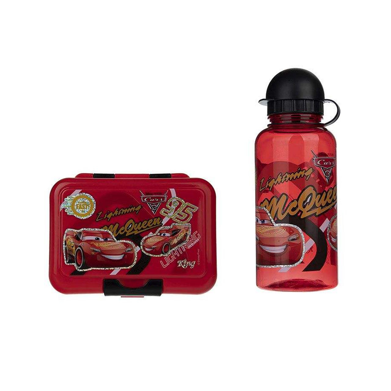 ظرف غذا 2 تکه کودک مدل Lighting McQueen کد SH-201