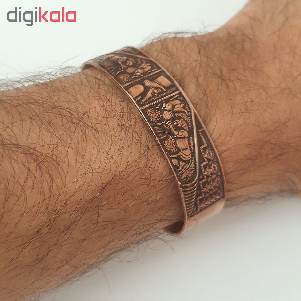 دستبند سیلک رود طرح شیر و هخامنش کد JW57