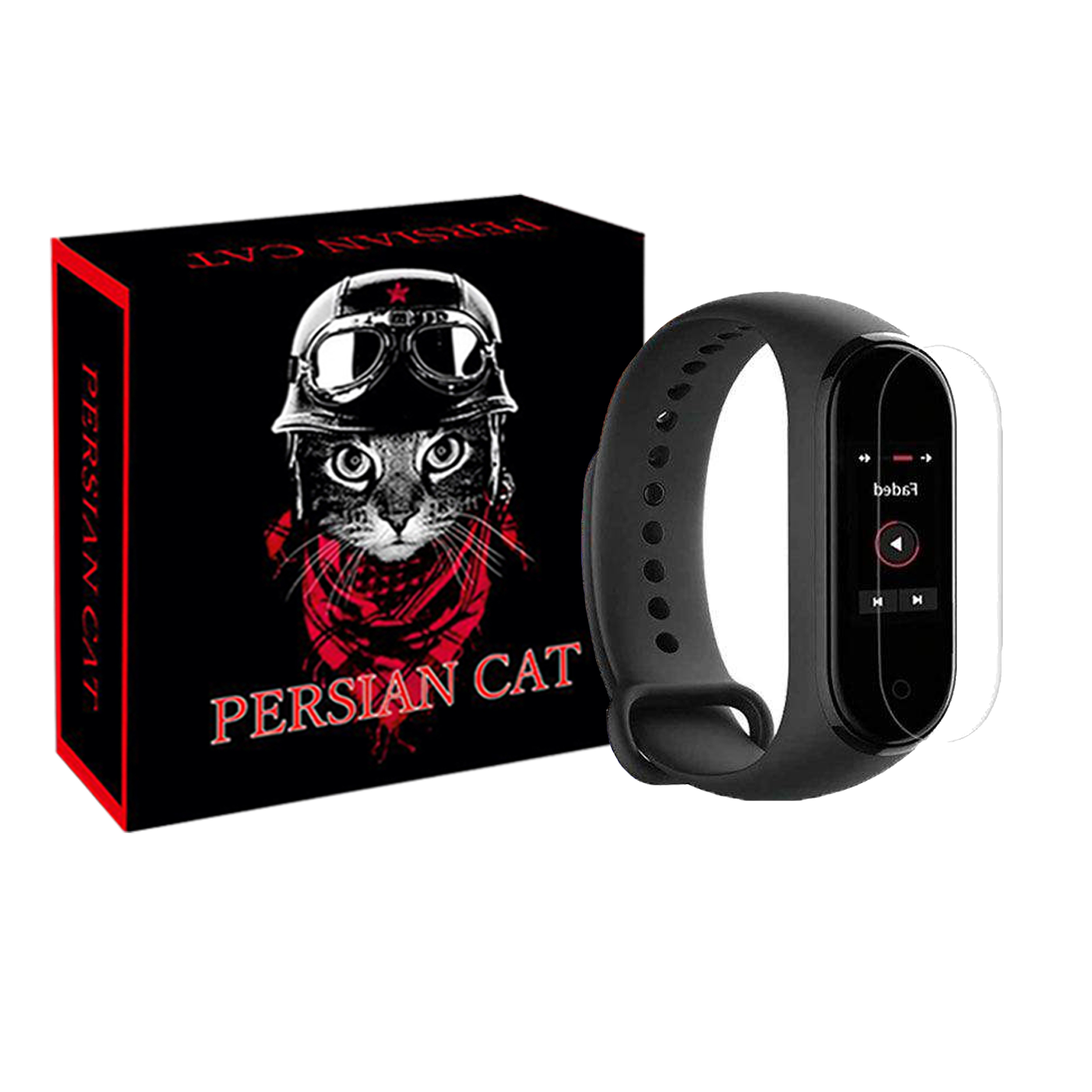محافظ صفحه نمایش پرشین کت مدل PCGM مناسب برای مچ بند هوشمند شیائومی Mi Band 4