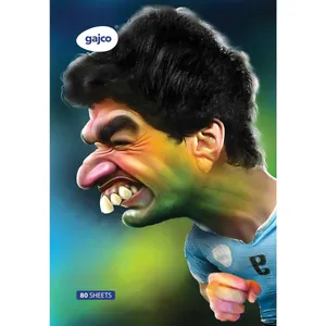 Gajco Suarez Bites Pattern 80 Sheets Chocolate Notebook