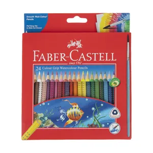 مداد رنگی 24 رنگ فابر کاستل مدل Colour Grip-1