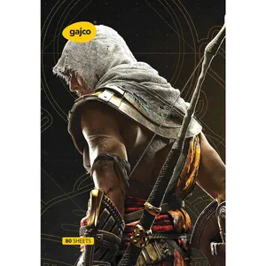 Gajco Assassins Creed Pattern 80 Sheets Chocolate Notebook
