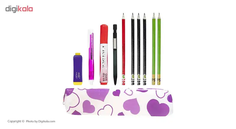 بسته لوازم تحریر کد 004 مجموعه 11 عددی