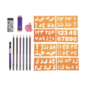 بسته لوازم تحریر کد 006 مجموعه 18 عددی