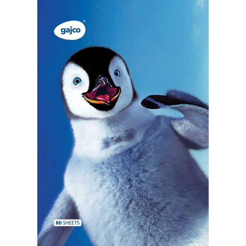 دفتر 80 برگ گاجکو مدل Happy Feet