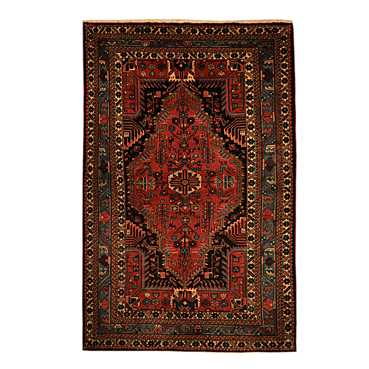 فرش دستباف چهار متری گالری نور کد H1863	