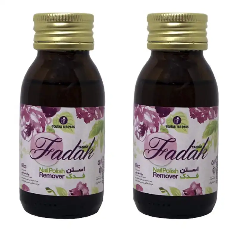 لاک پاک کن فدک کد 01 حجم 60 میلی لیتر مجموعه 2 عددی