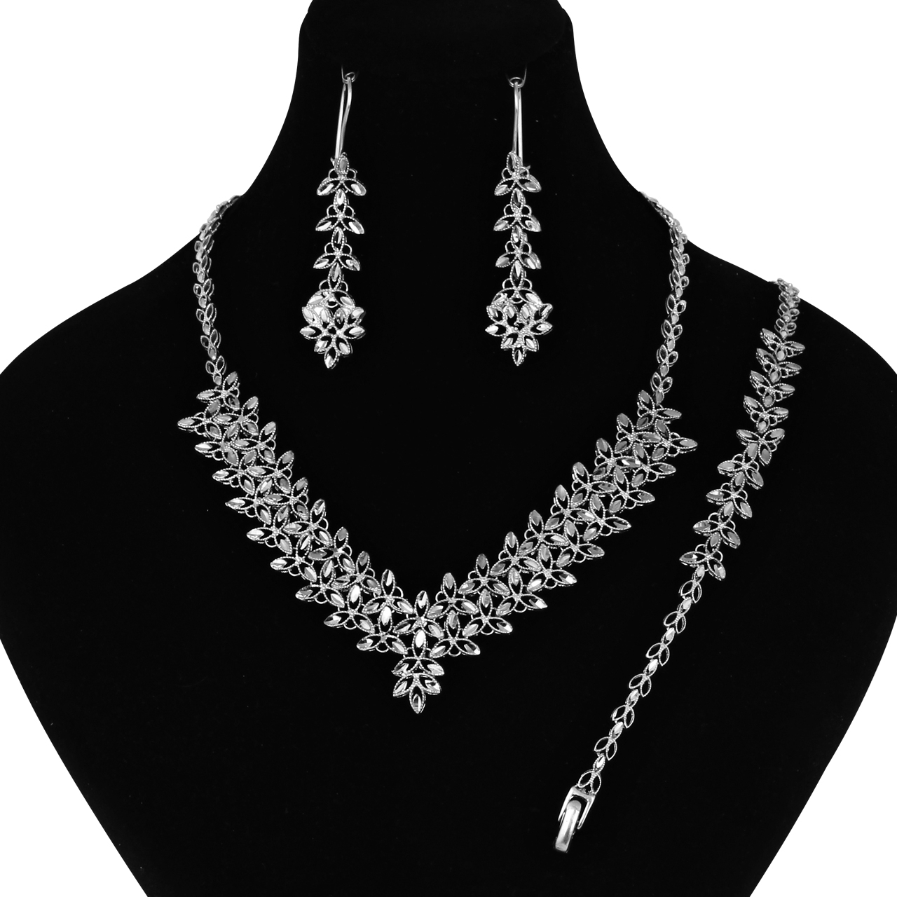 نیم ست نقره زنانه مد و کلاس کد MC-432