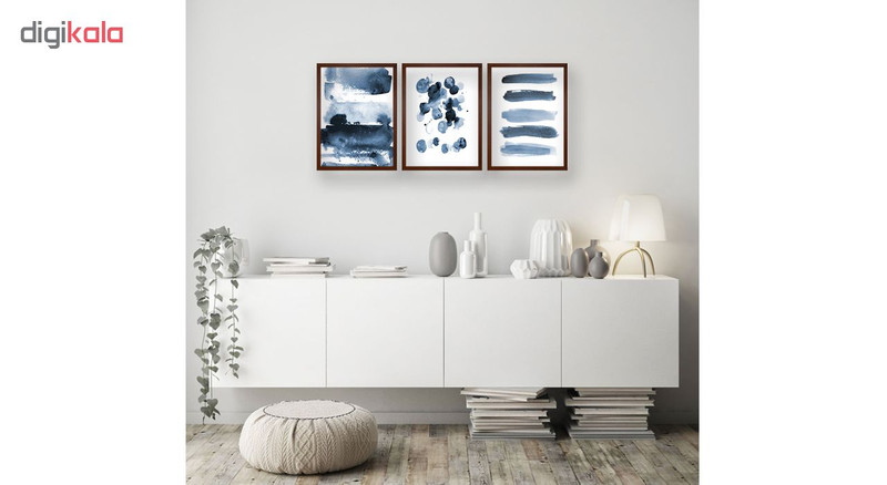 تابلو هیلما گالری کد HAP1876 BR مجموعه 3 عددی