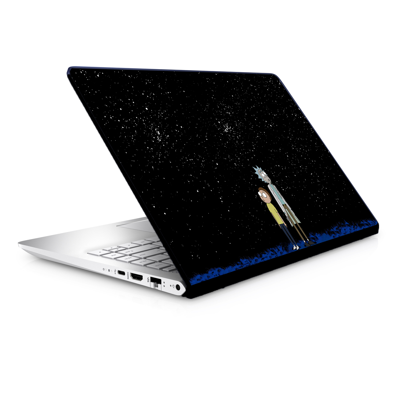استیکر لپ تاپ طرح ریک مورتی مدل TIE266 مناسب برای لپ تاپ 15.6 اینچ