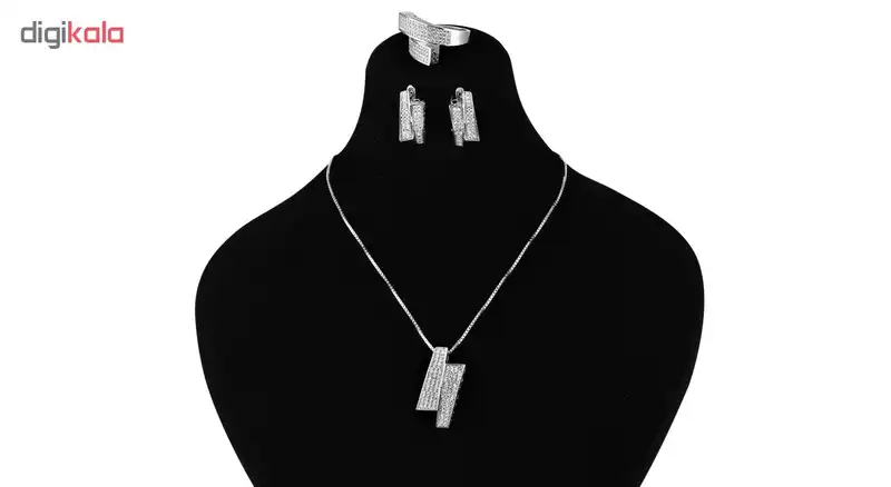 نیم ست نقره زنانه مد و کلاس کد MC-437