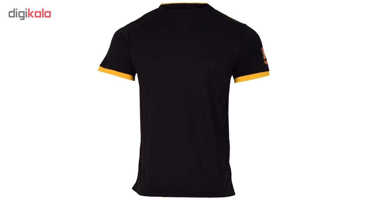 تی شرت ورزشی مردانه طرح ولور همپتون کد 20-2019 away رنگ مشکی