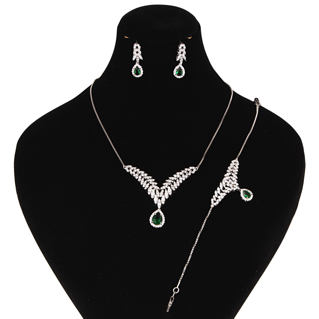 نیم ست نقره زنانه مد و کلاس کد MC-349