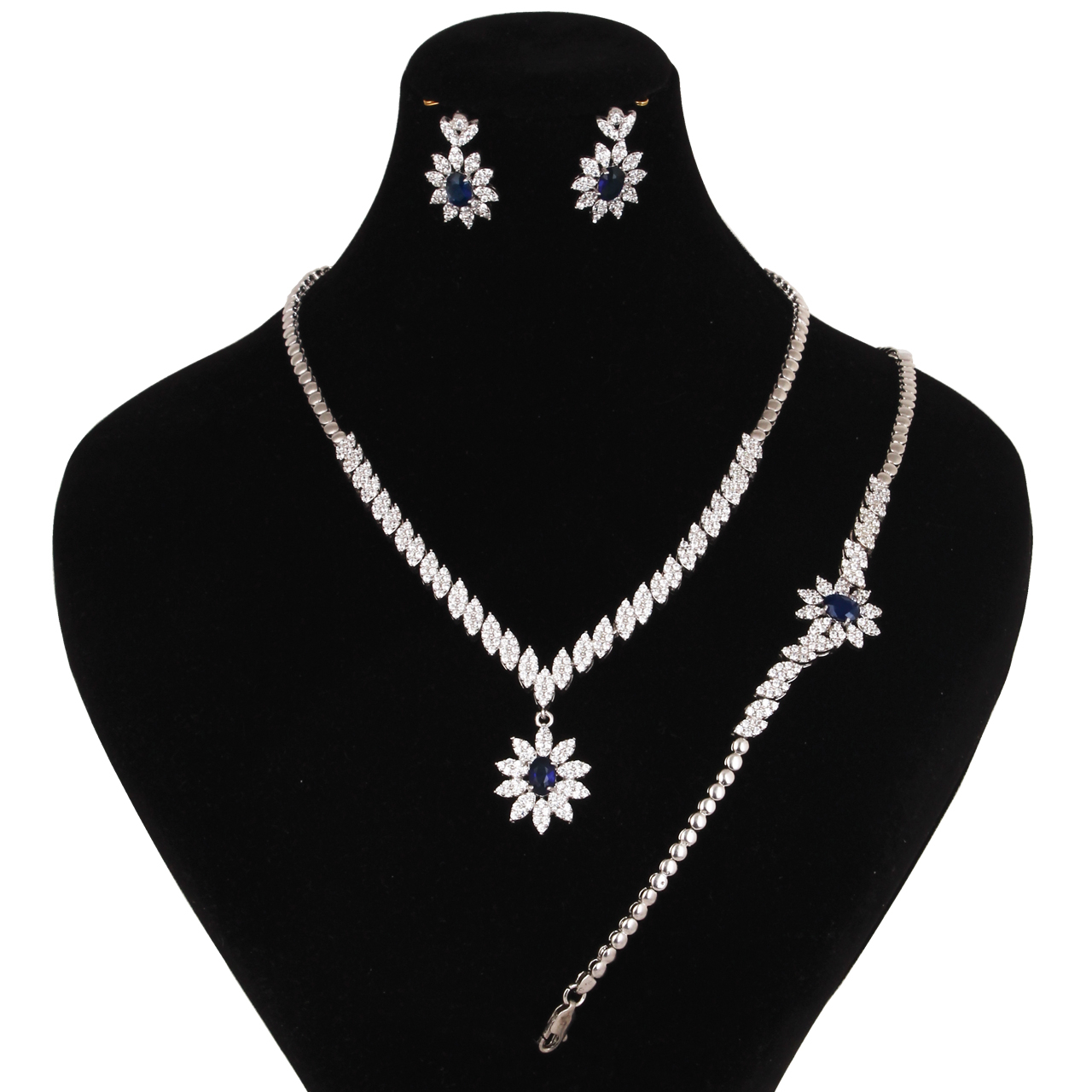 نیم ست نقره زنانه مد و کلاس کد MC-348