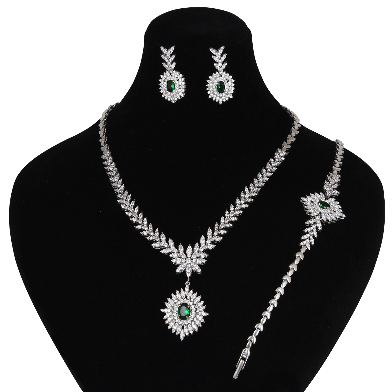 نیم ست نقره زنانه مد و کلاس کد MC-345