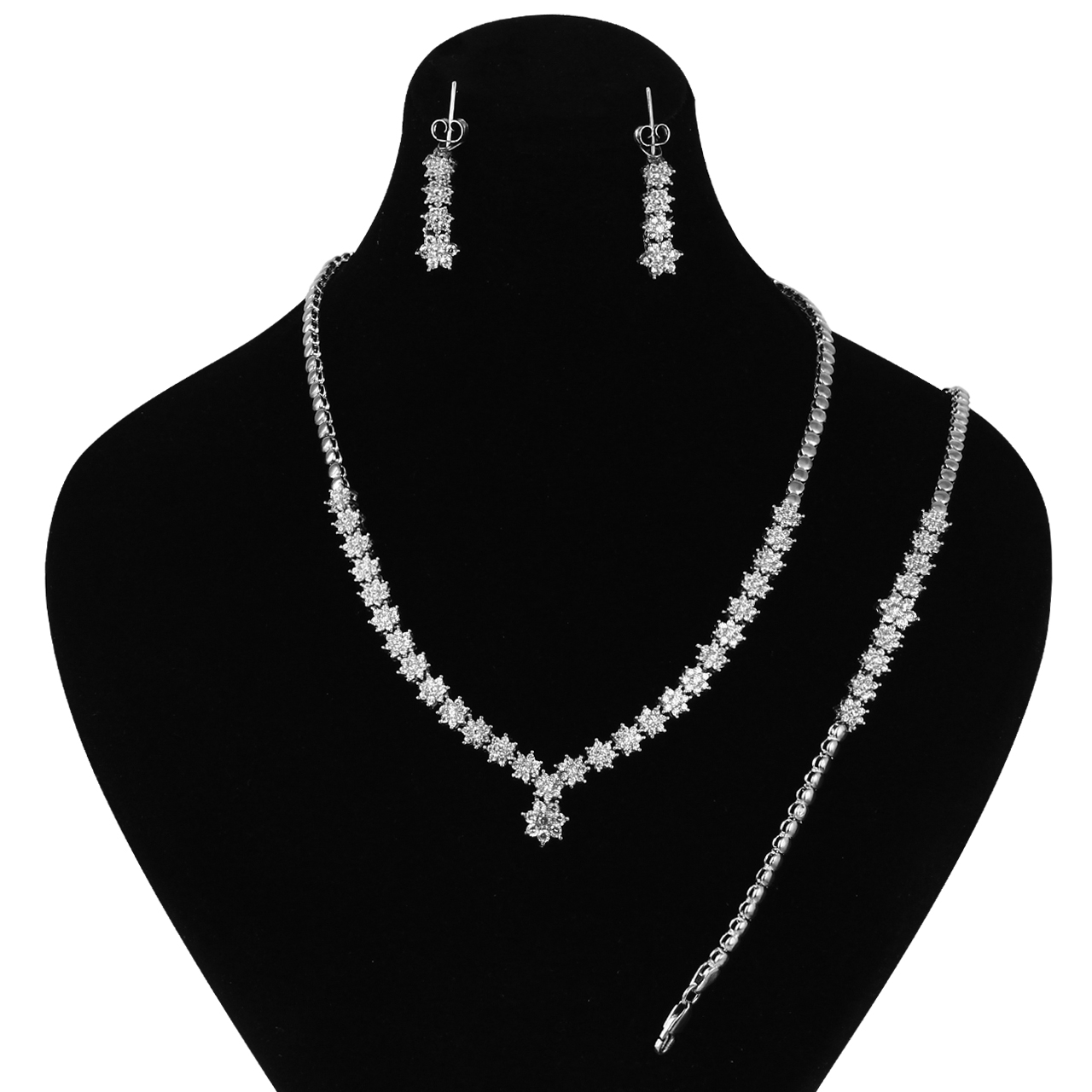 نیم ست نقره زنانه مد و کلاس کد MC-326