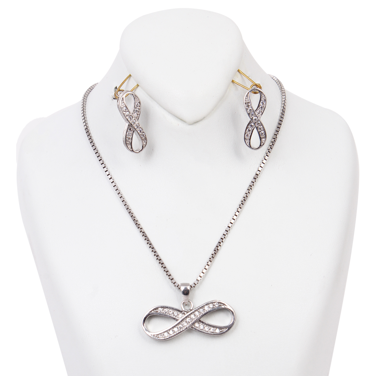 نیم ست نقره زنانه مد و کلاس کد MC-301