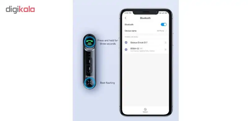 گیرنده بلوتوث باسئوس مدل WXQY