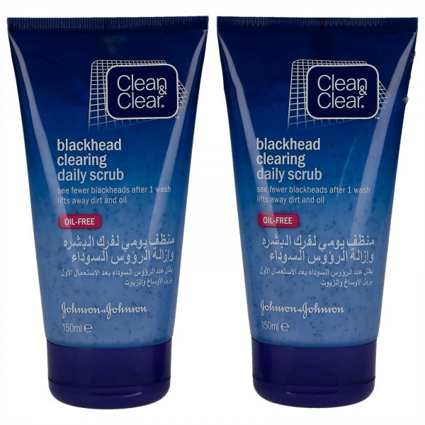 اسکراب لایه بردار پوست کلین اند کلیر مدل Blackhead حجم 150 میلی لیتر مجموعه 2 عددی