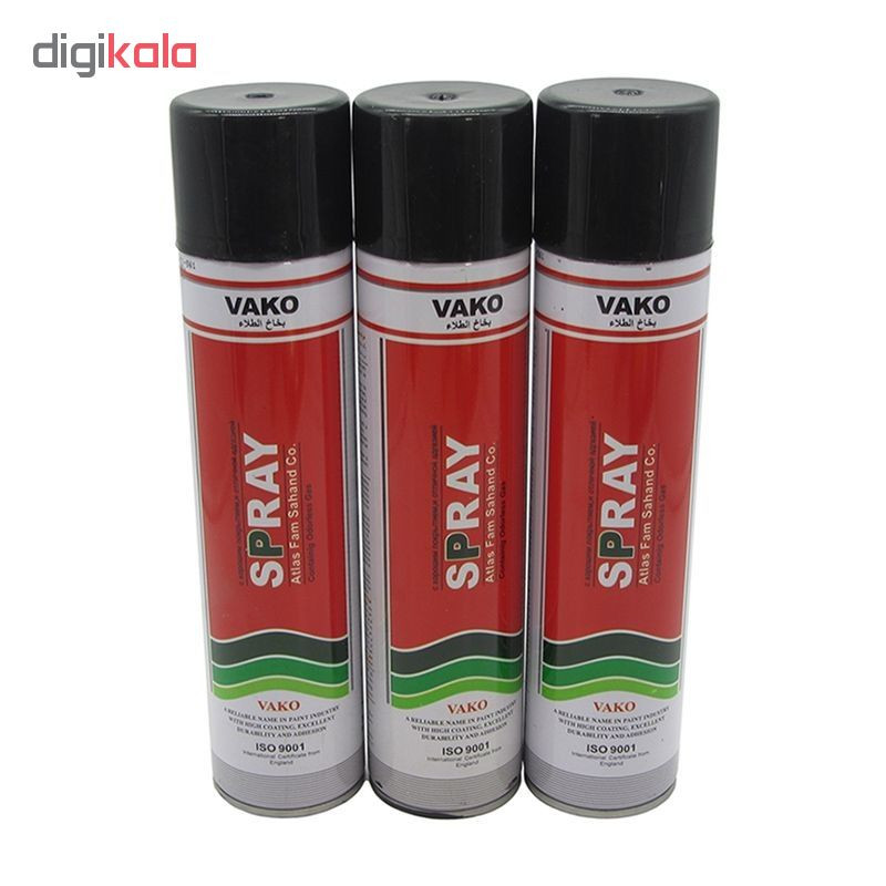 اسپری رنگ مشکی واکو کد 01 حجم 300 میلی لیتر بسته 3 عددی اسپری رنگ مشکی واکو کد 01 حجم 300 میلی لیتر بسته 3 عددی