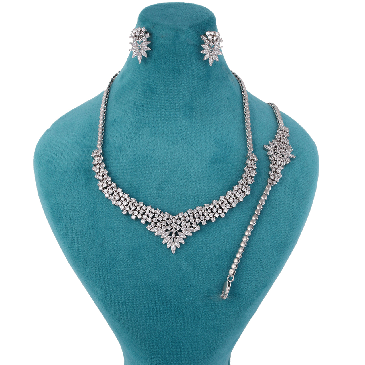 نیم ست نقره زنانه مد و کلاس کد MC-217