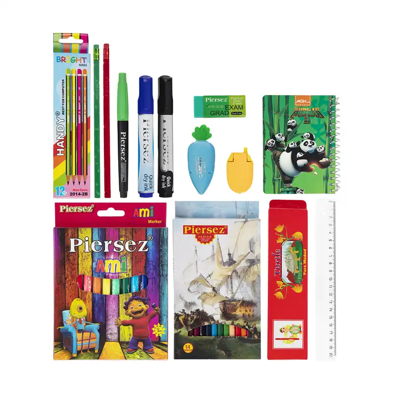 بسته لوازم تحریر کد 083 مجموعه 14 عددی