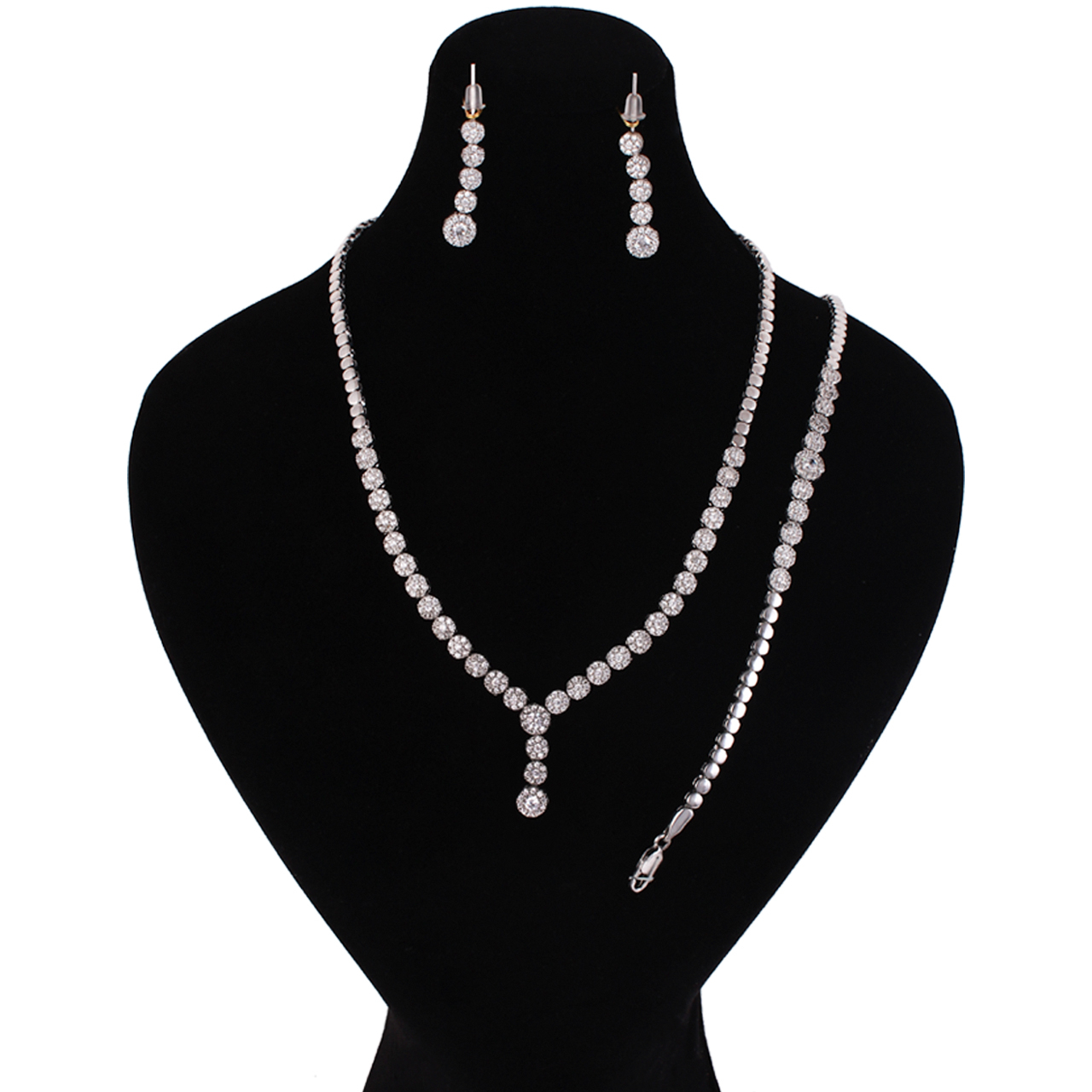 نیم ست نقره زنانه مد و کلاس کد MC-234