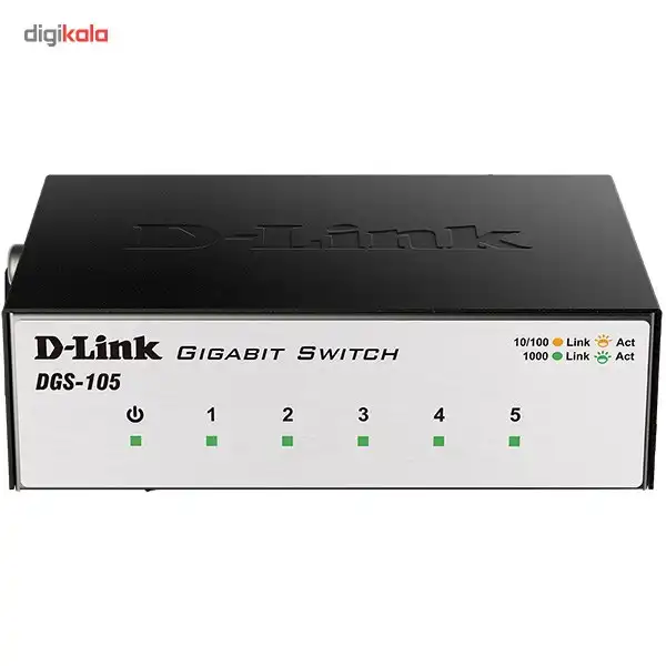 سوییچ 5 پورت گیگابیت و دسکتاپ دی-لینک مدل DGS-105