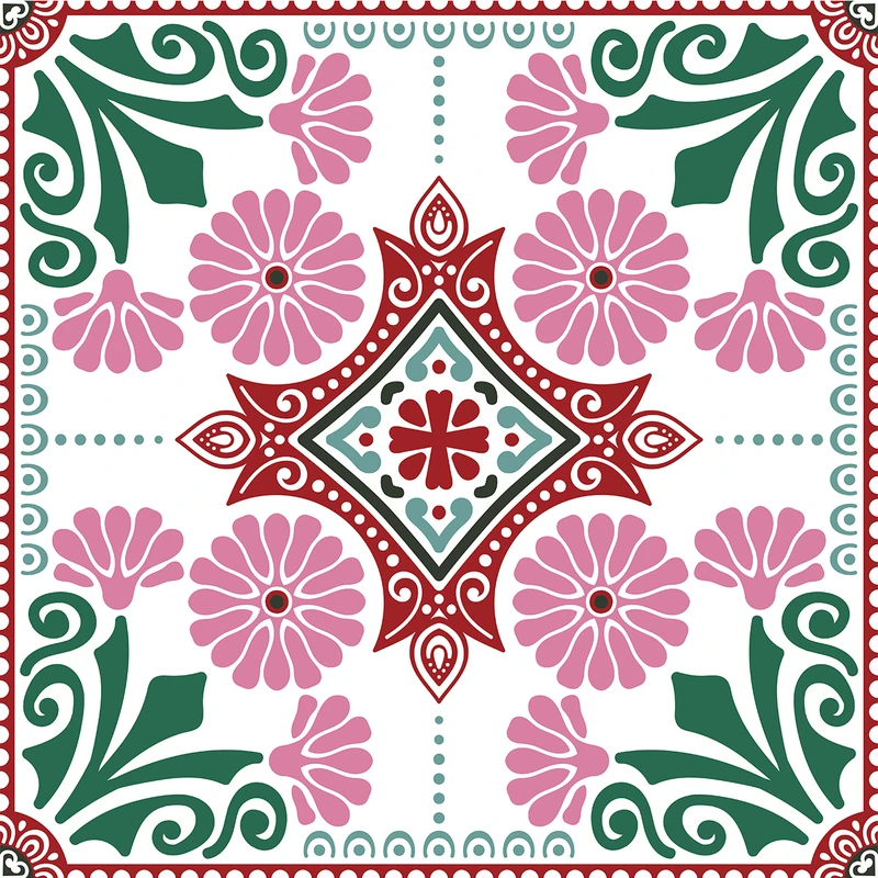 استیکر کاشی مدل BEAU-TIFUL TILE بسته 10 عددی