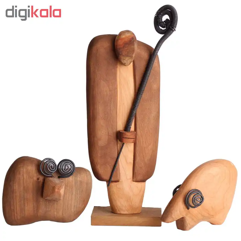 مجسمه کارکیا طرح چوپان و گوسفندان کد W11