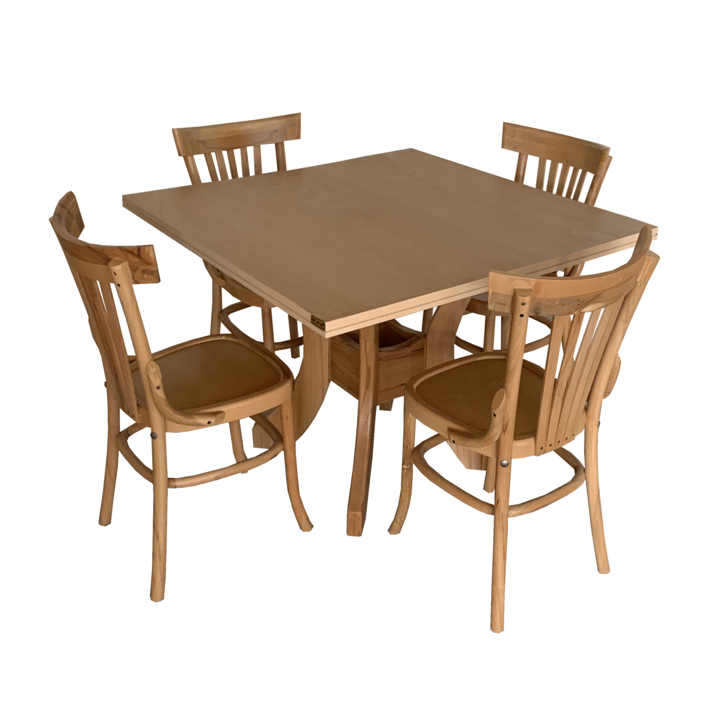 میز و صندلی ناهار خوری اسپرسان چوب کد Sm52
