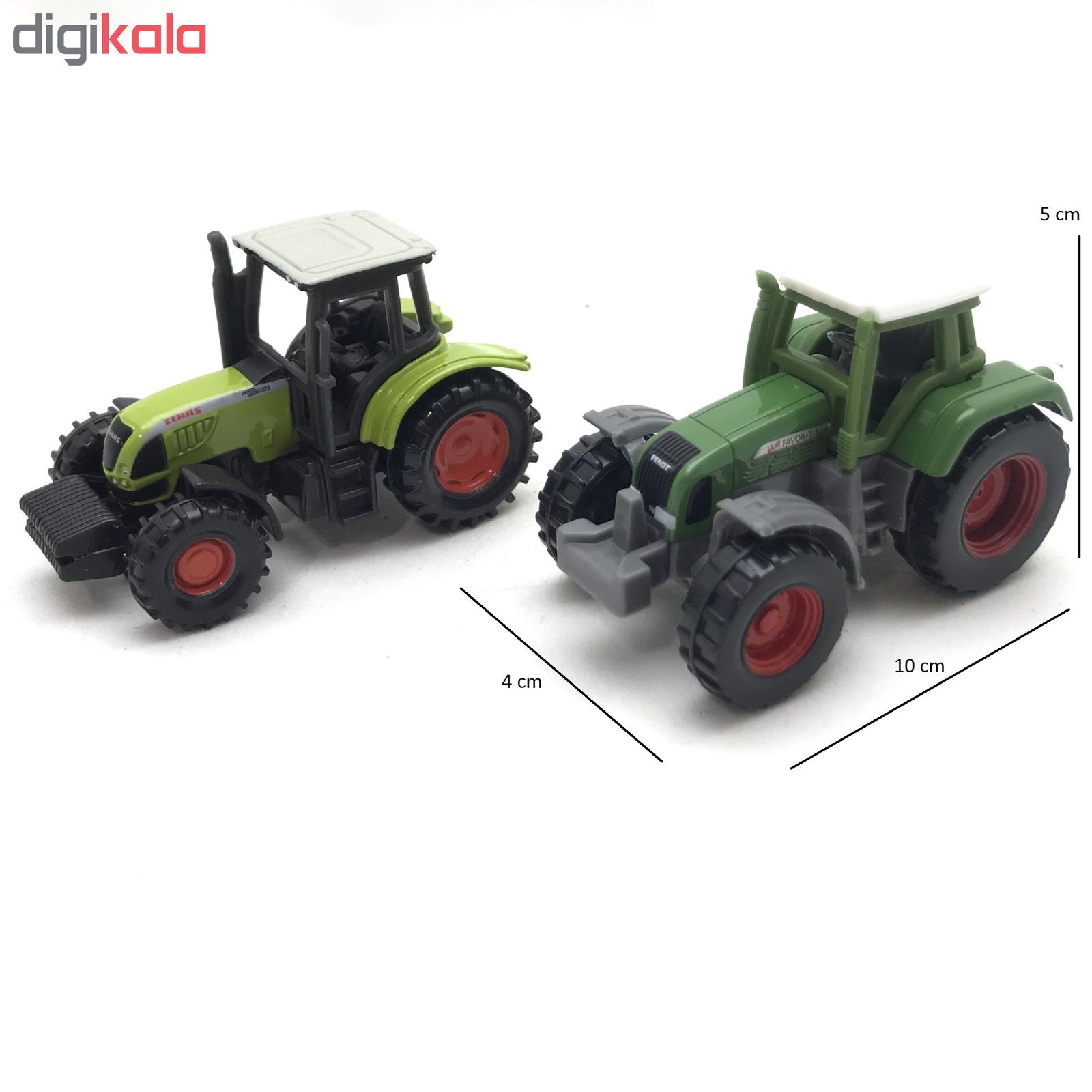 ماشین بازی سیکو - اسباب بازی طرح تراکتور و سایر ادوات کشاورزی مجموعه 5 عددی 