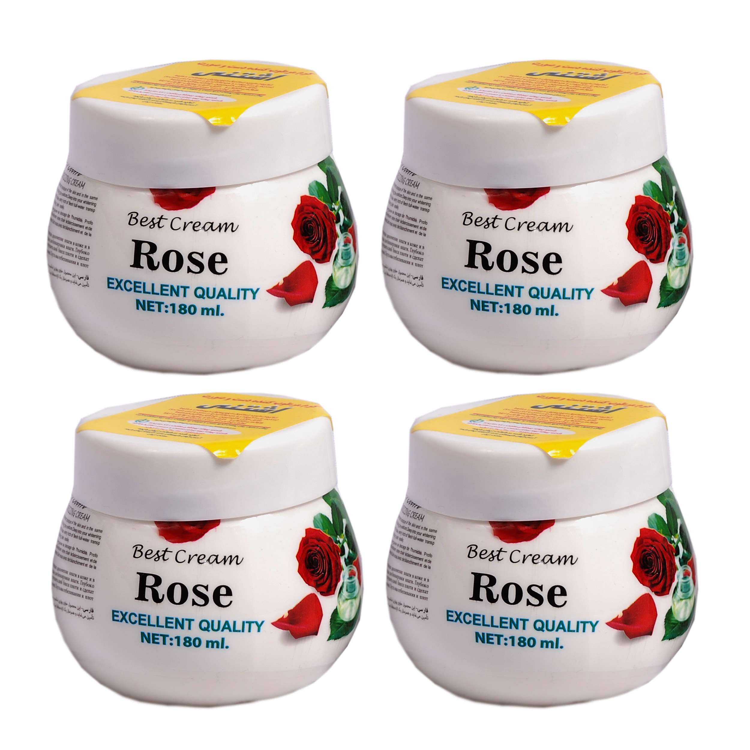 کرم مرطوب کننده اشتنی مدل Rose حجم 180 میلی لیتری مجموعه 4 عددی