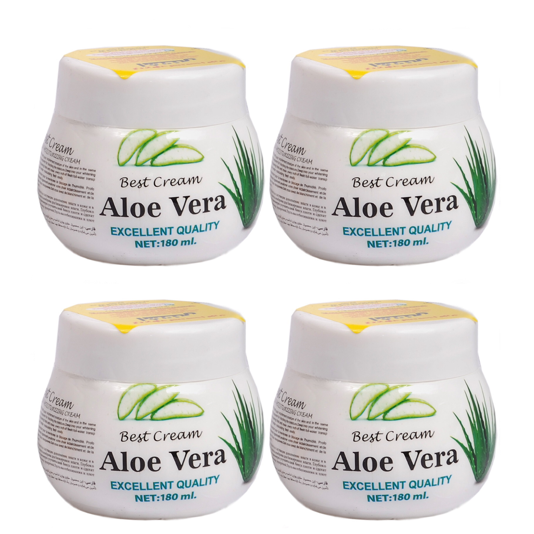 کرم مرطوب کننده اشتنی مدل Aloe Vera حجم 180 میلی لیتر مجموعه 4 عددی