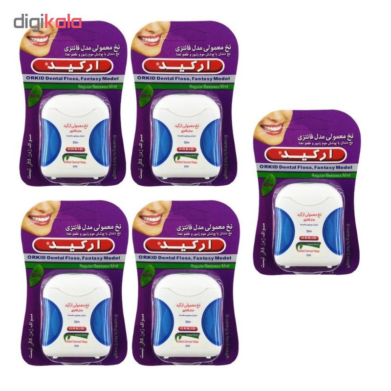 نخ دندان ارکید کد 006 مجموعه 5 عددی