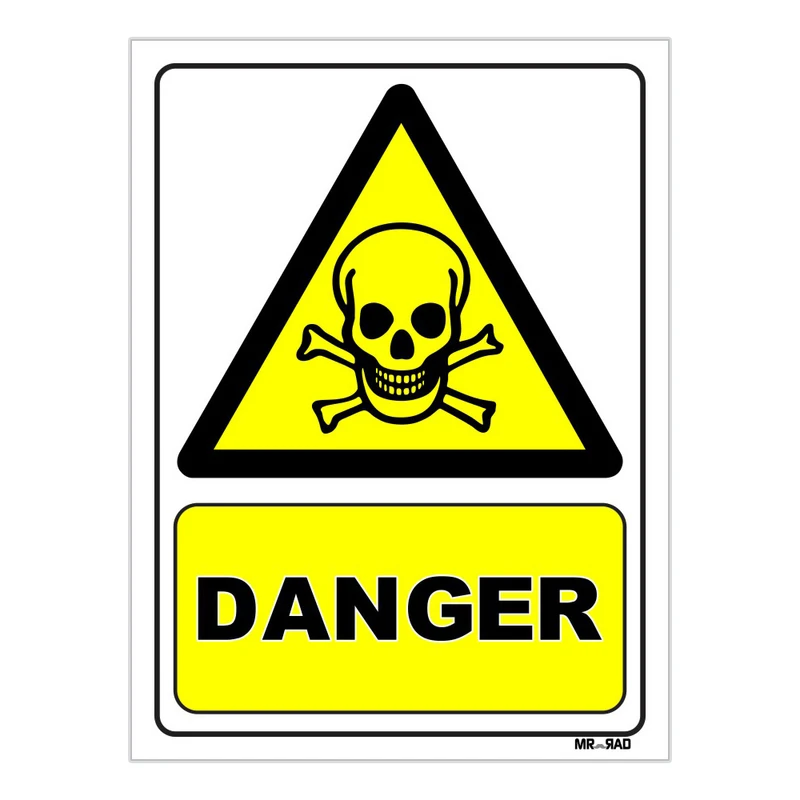 تابلو ایمنی مستر راد طرح DANGER کد THY112