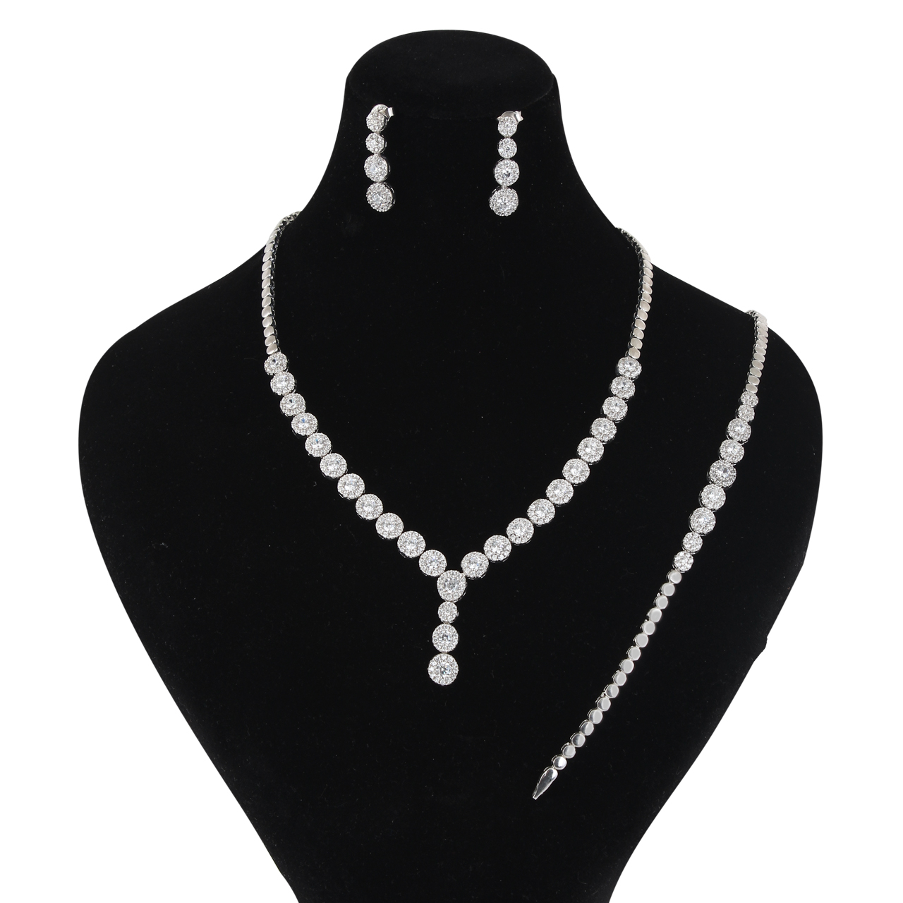 نیم ست نقره زنانه مد و کلاس کد MC-313