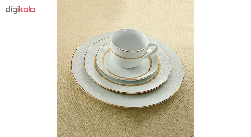 سرویس غذاخوری 102 پارچه چینی زرین ایران سری ایتالیا اف مدل Hadiye درجه یک