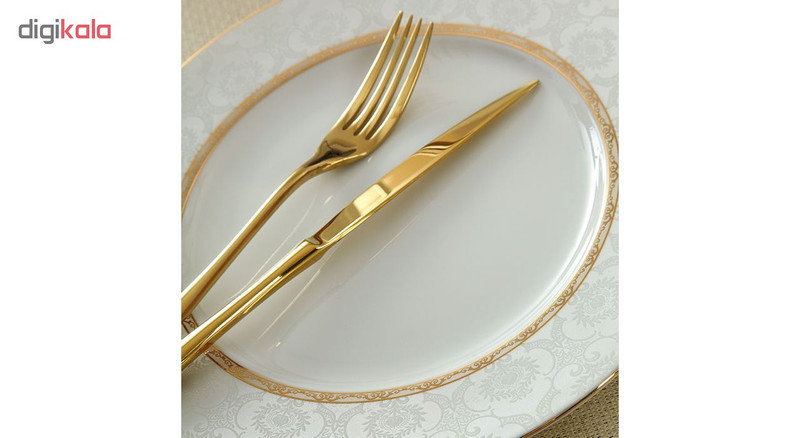 سرویس غذاخوری 102 پارچه چینی زرین ایران سری ایتالیا اف مدل Hadiye درجه یک