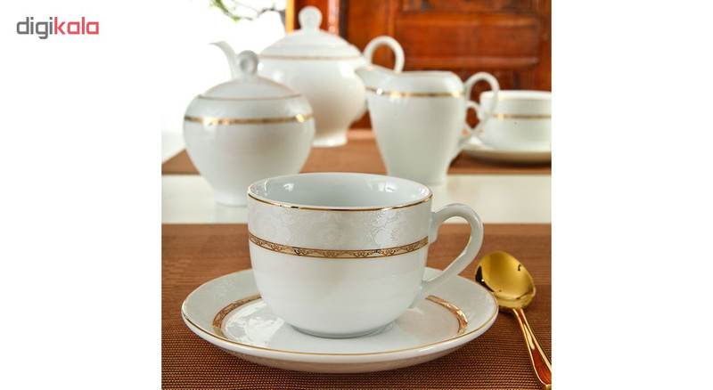 سرویس غذاخوری 102 پارچه چینی زرین ایران سری ایتالیا اف مدل Hadiye درجه یک