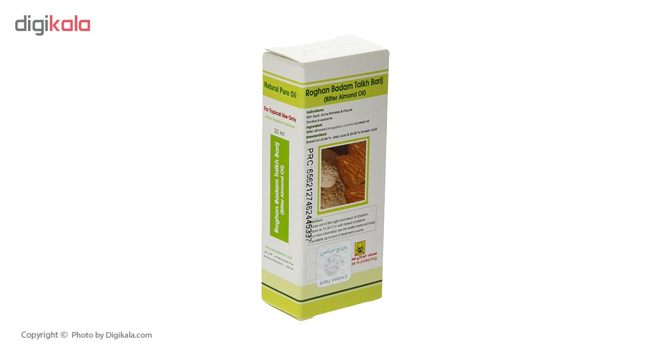 روغن بادام تلخ باریج اسانس حجم 30 میلی لیتر