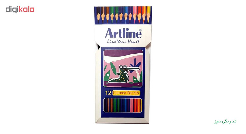 مداد رنگی 12 رنگ آرت لاین مدل ECP12-P/IL