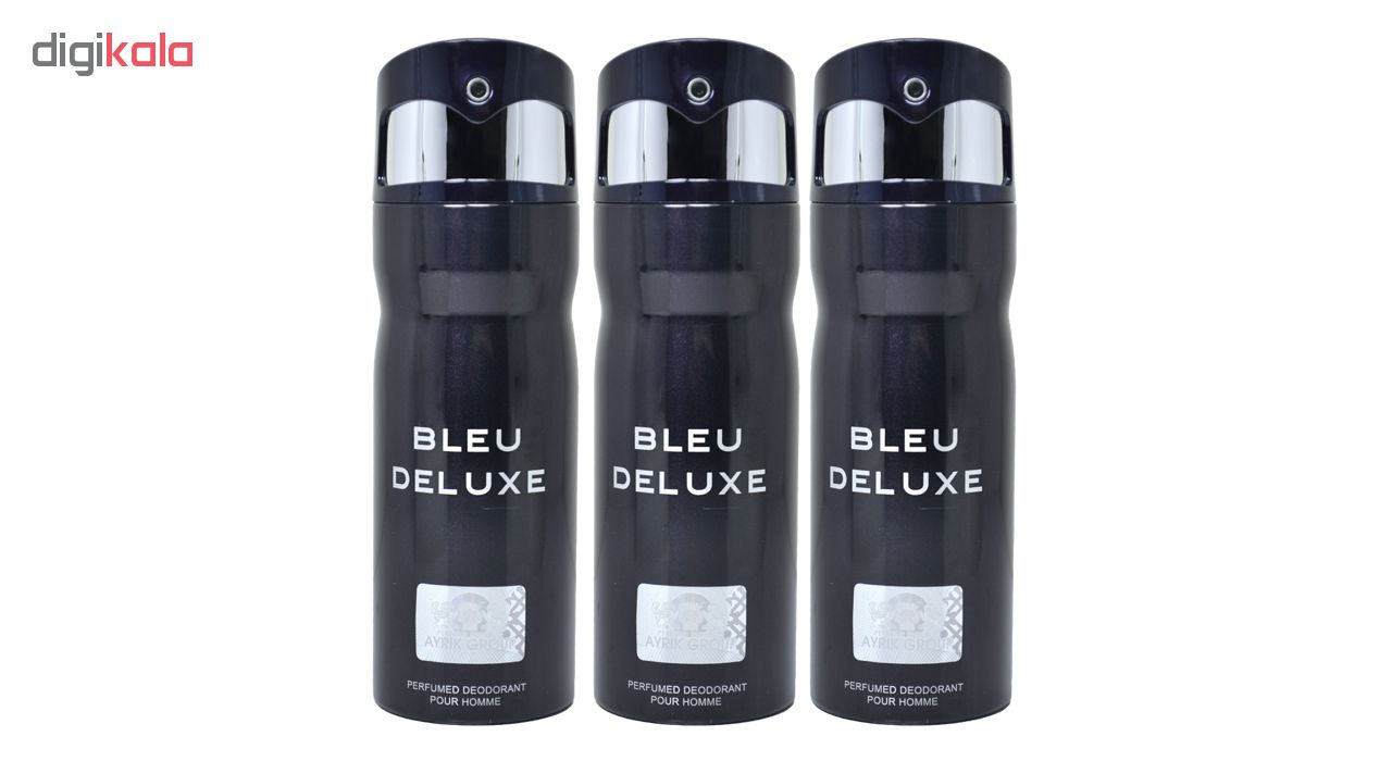 اسپری خوشبو کننده بدن مردانه مای پرفیومز مدل Belu Deluxe  حجم 150 میلی لیتر مجموعه 3 عددی