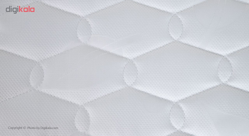 تخت خواب یک نفره آسایش باکس مدل AKA165 به همراه تشک طبی فنری مموری فوم سایز 200 × 120 سانتی متر