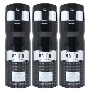 اسپری خوشبو کننده بدن مردانه مای پرفیومز مدل  Black Voila حجم 150 میلی لیتر مجموعه 3 عددی