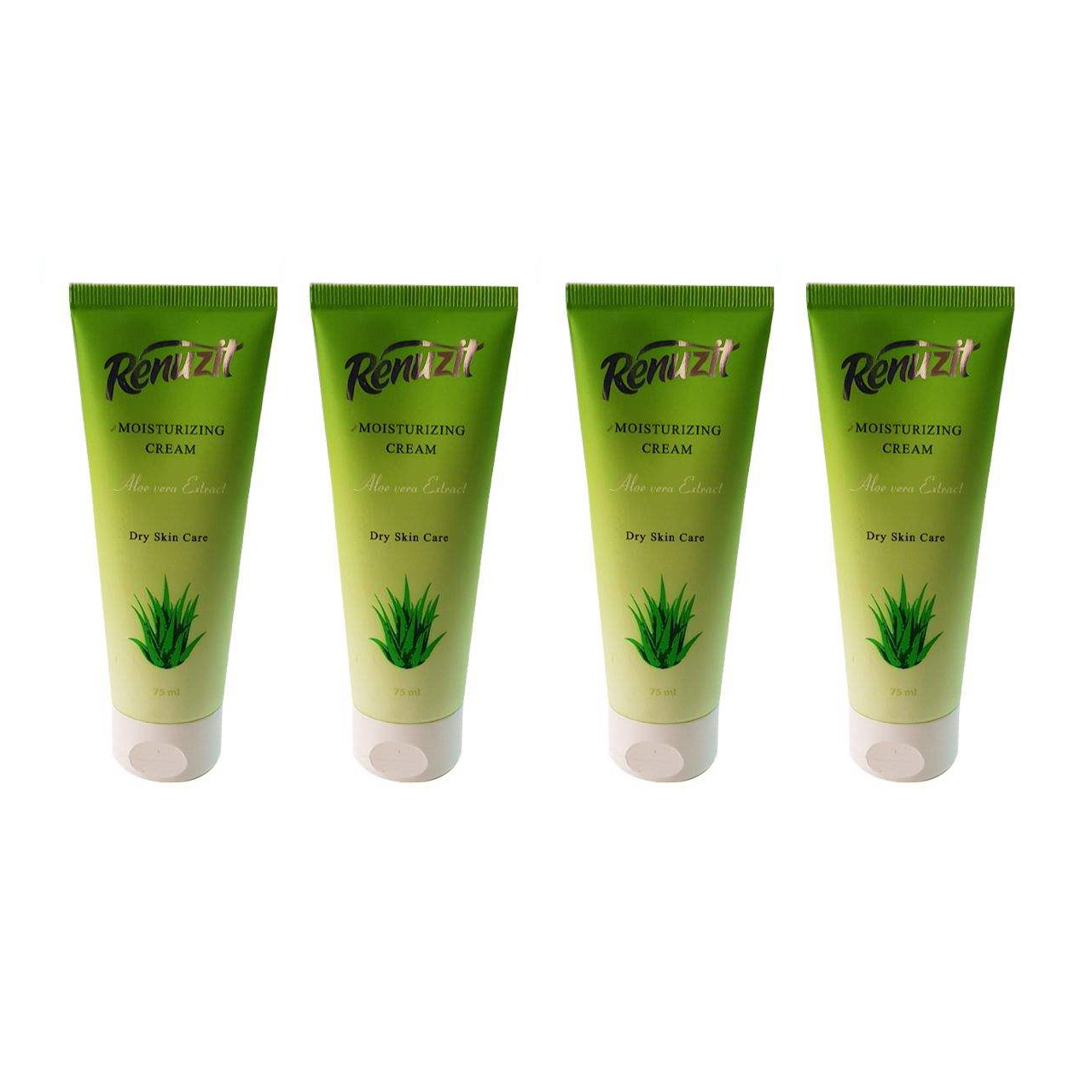 کرم مرطوب کننده رینو زیت مدل Aloe vera حجم 75 میلی لیتر مجموعه 4 عددی