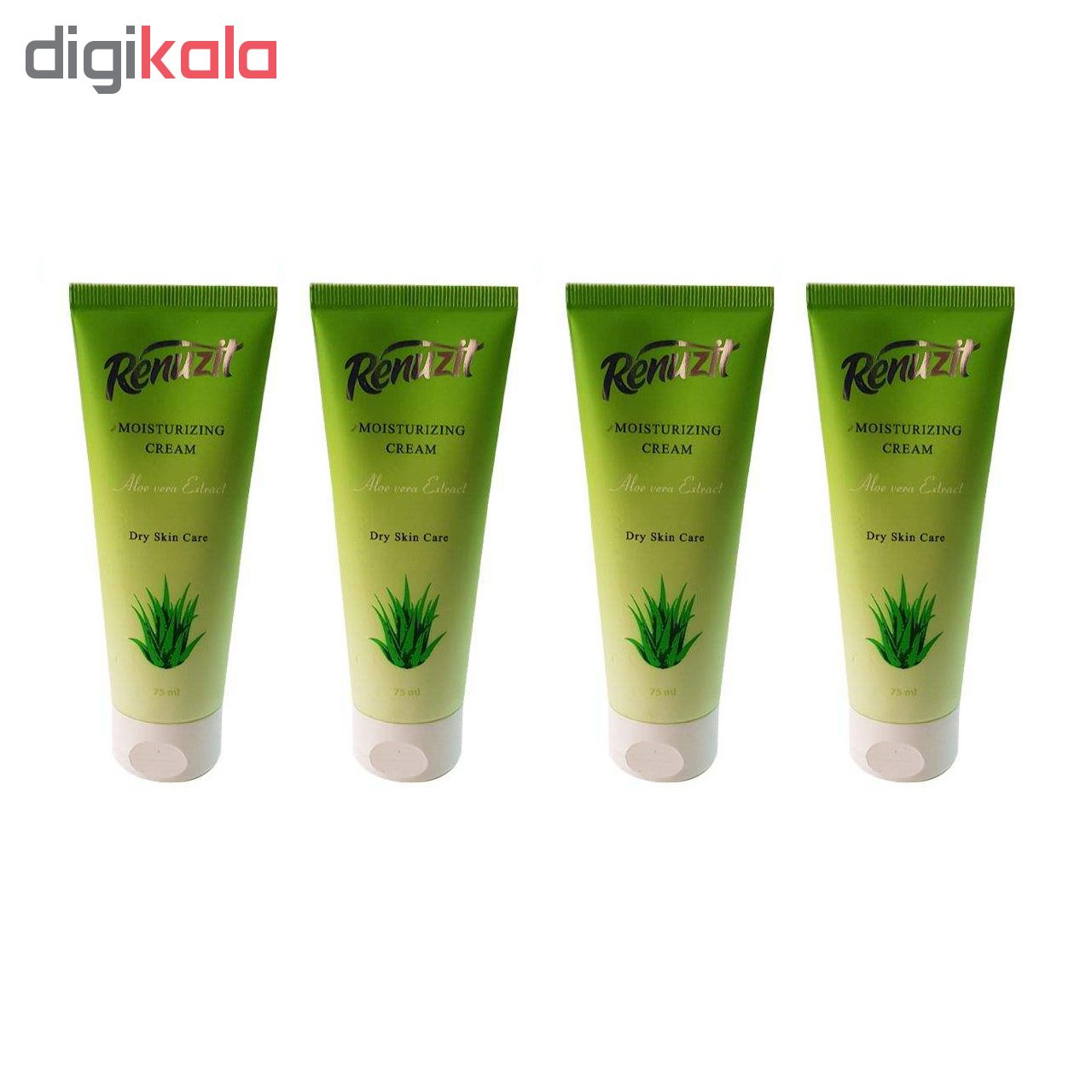 کرم مرطوب کننده رینو زیت مدل Aloe vera حجم 75 میلی لیتر مجموعه 4 عددی