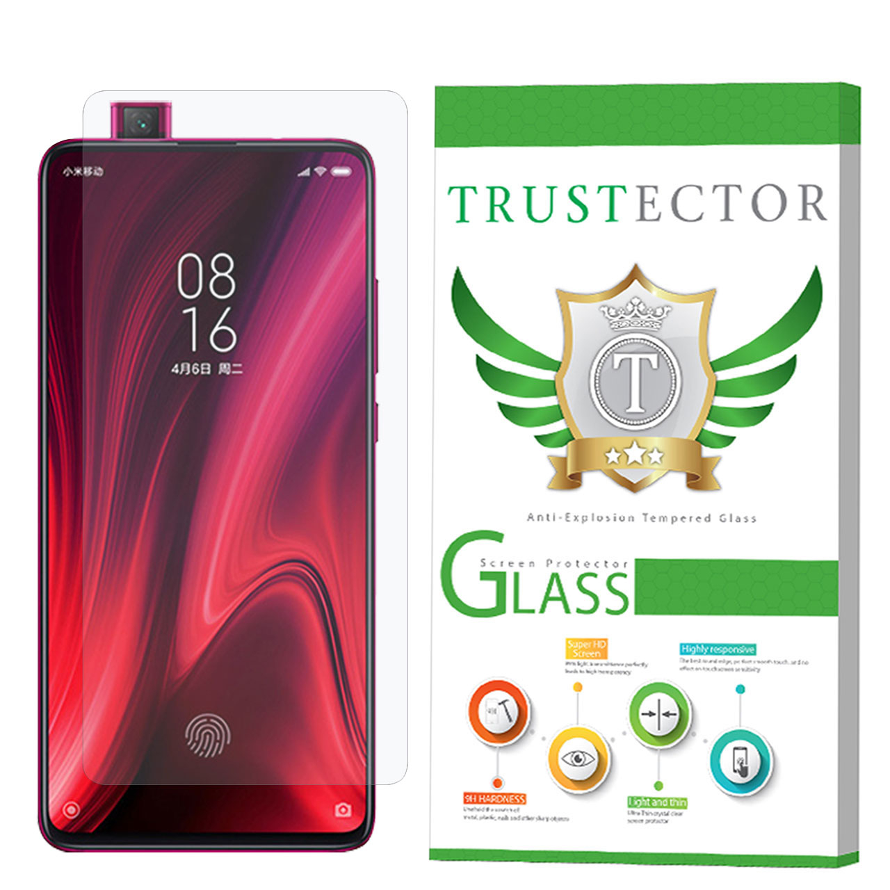 محافظ صفحه نمایش تراستکتور مدل GLS مناسب برای گوشی موبایل شیائومی Mi 9T