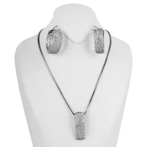 نیم ست نقره زنانه مد و کلاس کد MC-111